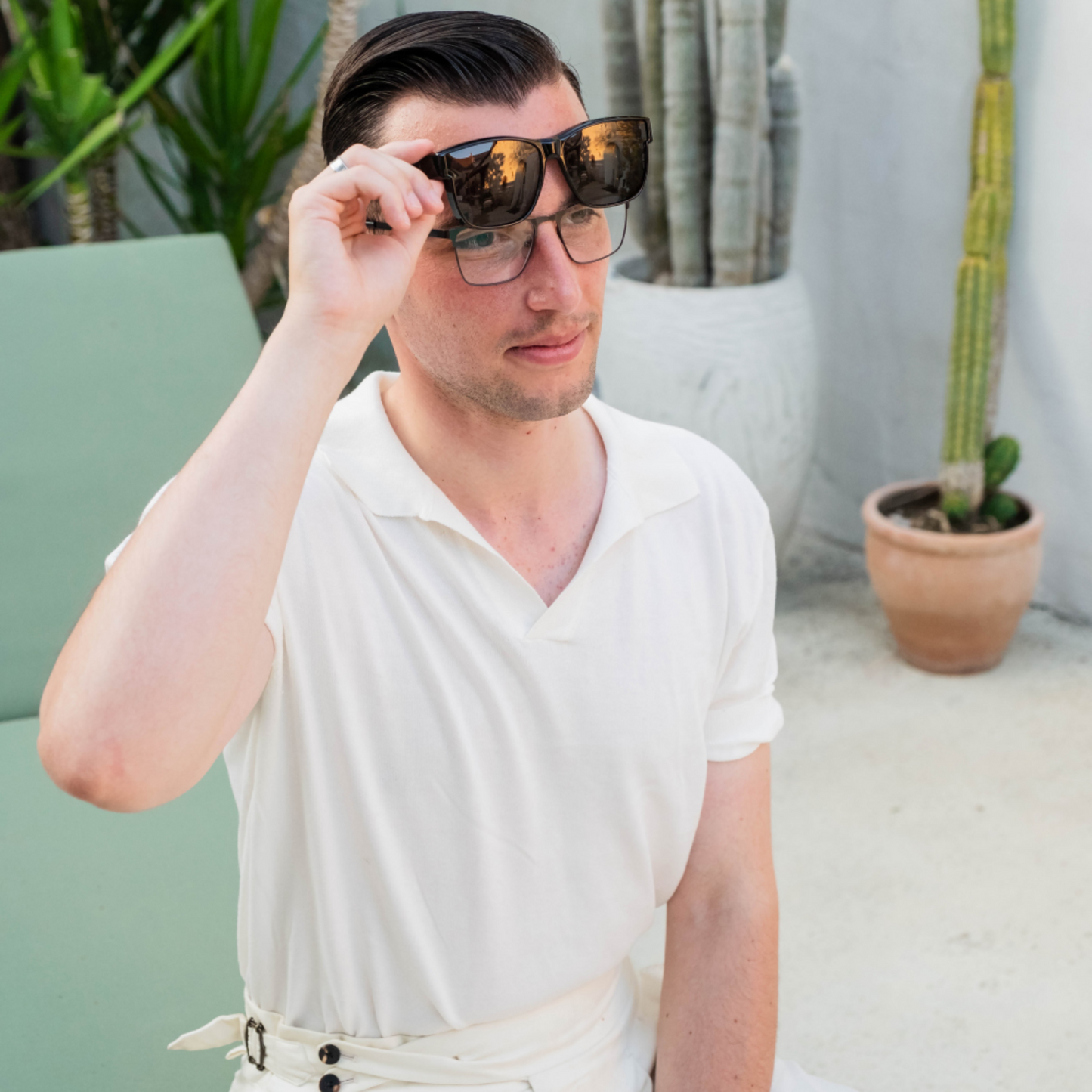 OptiShade® Herren – Polarisierte Überbrille für Brillenträger