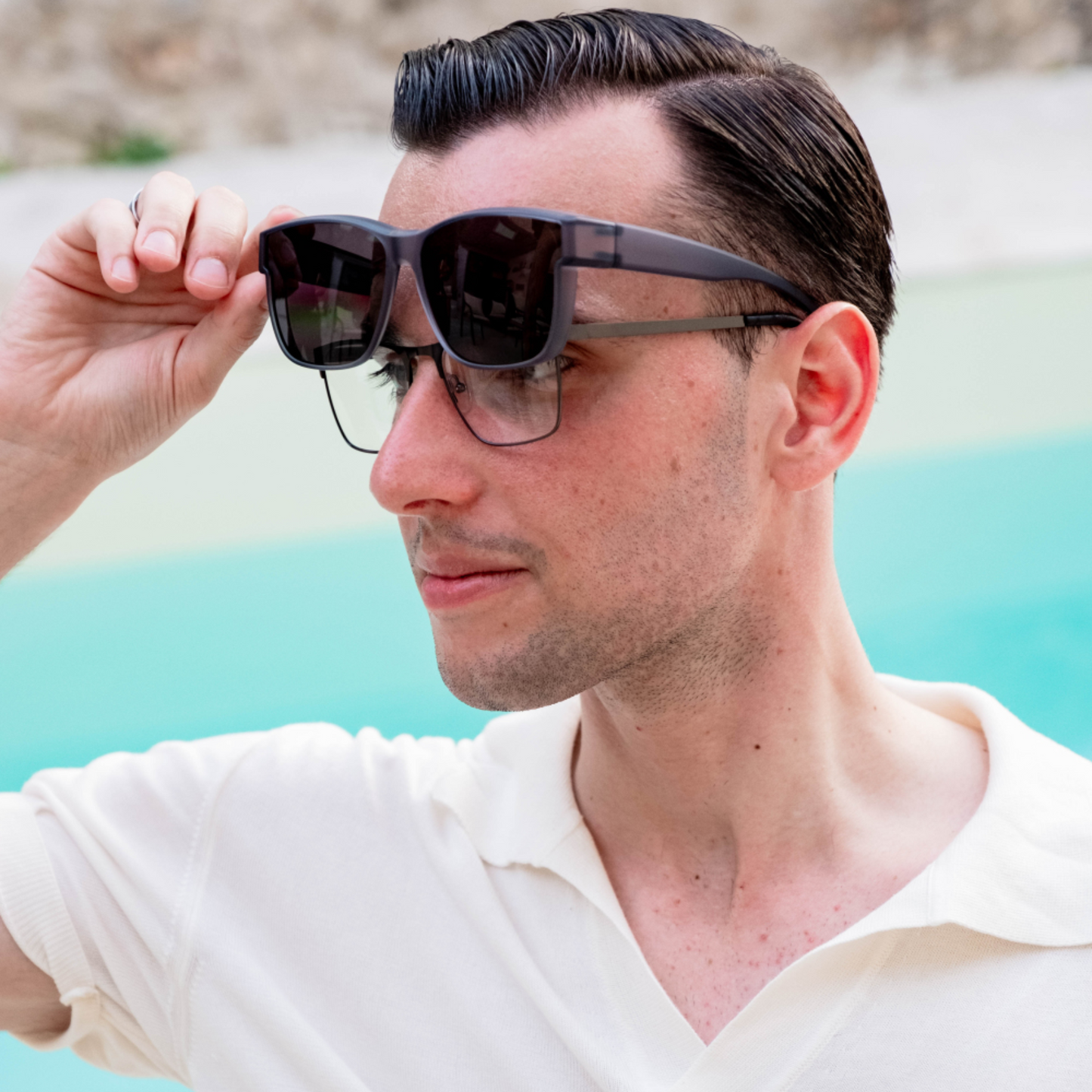 OptiShade® Herren – Polarisierte Überbrille für Brillenträger