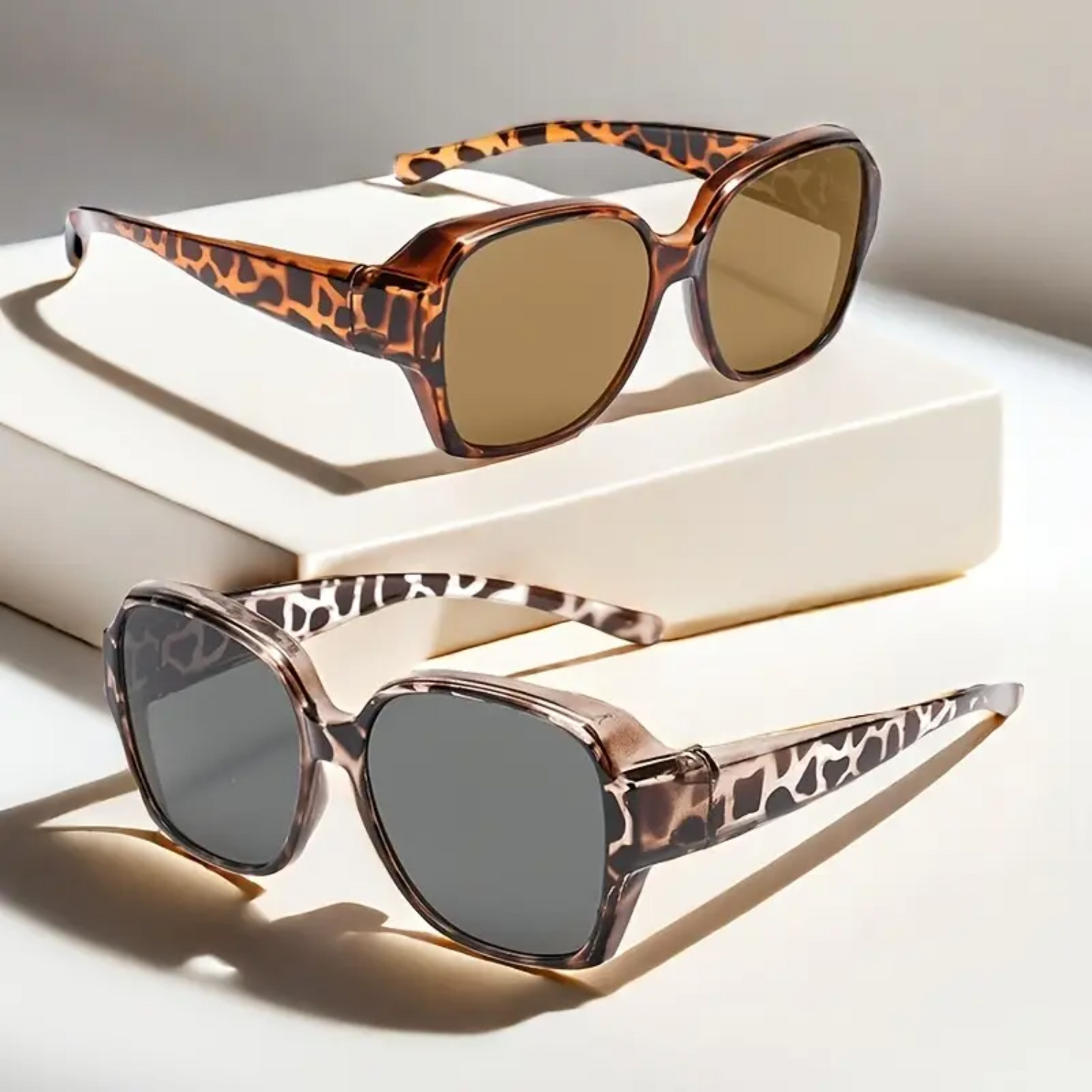 OptiShade® Kollektion Leopard – Polarisierte Überbrille