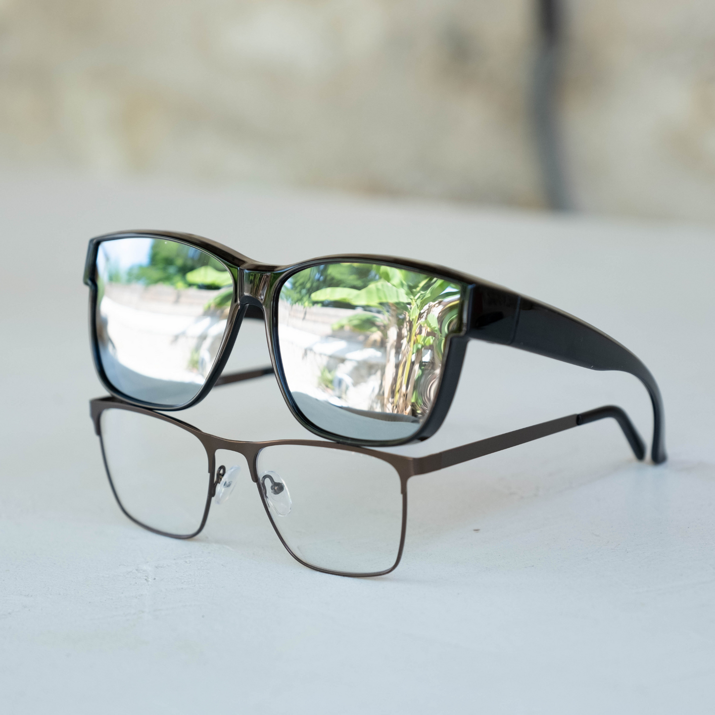OptiShade® Herren – Polarisierte Überbrille für Brillenträger