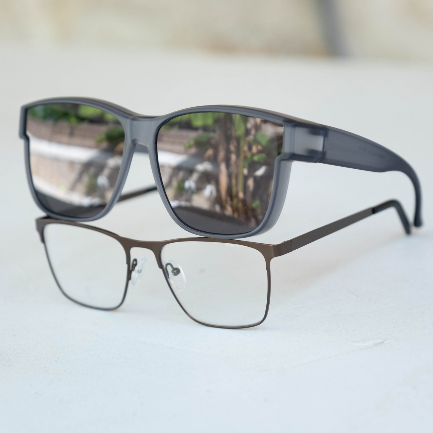 OptiShade® Herren – Polarisierte Überbrille für Brillenträger