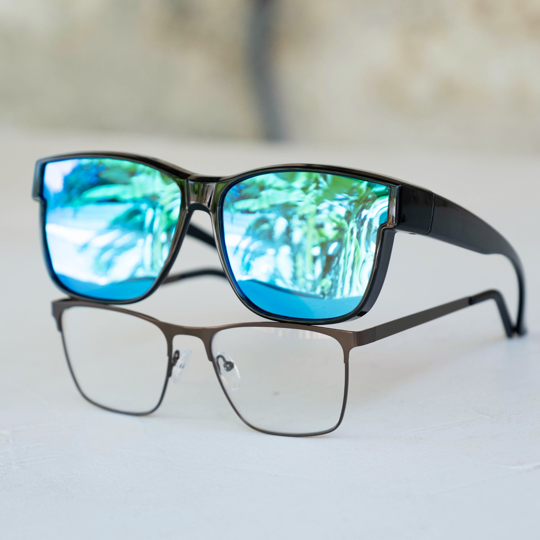 OptiShade® Herren – Polarisierte Überbrille für Brillenträger