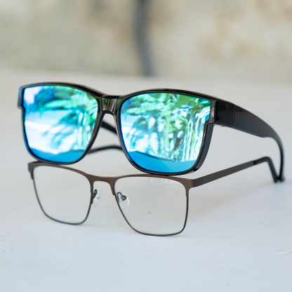 OptiShade® Herren – Polarisierte Überbrille für Brillenträger