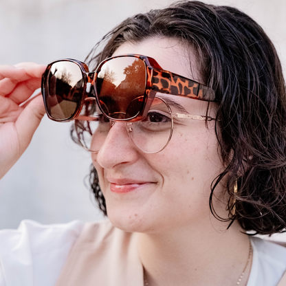 OptiShade® Kollektion Leopard – Polarisierte Überbrille
