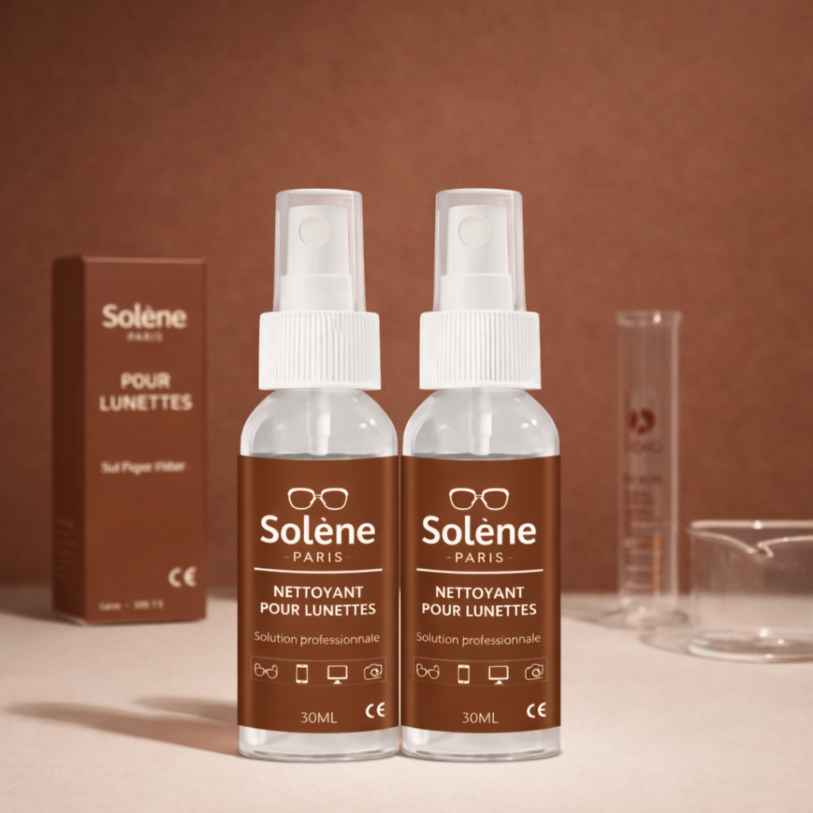 Premium Brillen-Reinigungsspray – streifenfreie Klarheit