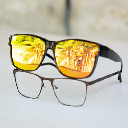 OptiShade® Herren – Polarisierte Überbrille für Brillenträger