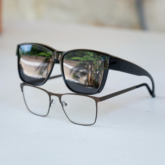 OptiShade® Herren – Polarisierte Überbrille für Brillenträger